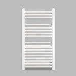 radiateur sèche serviettes acier moderne mural noir blanc durable minimaliste