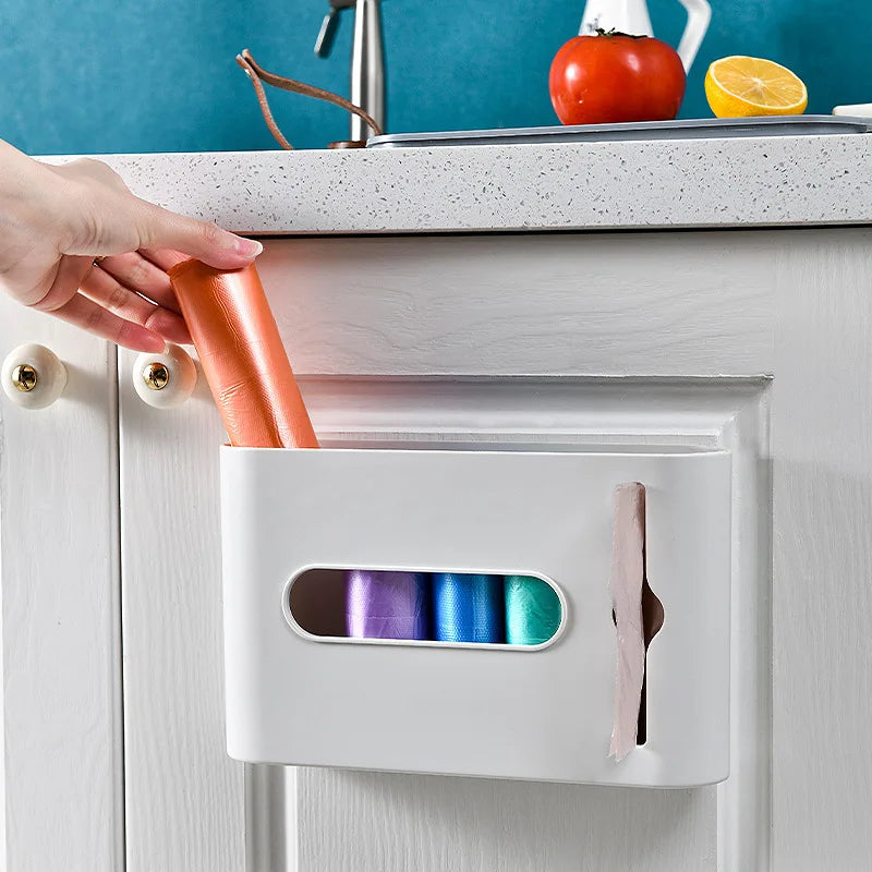 boîte rangement murale réutilisable boites plastique moderne adhésif couleurs vert orange gris jaune