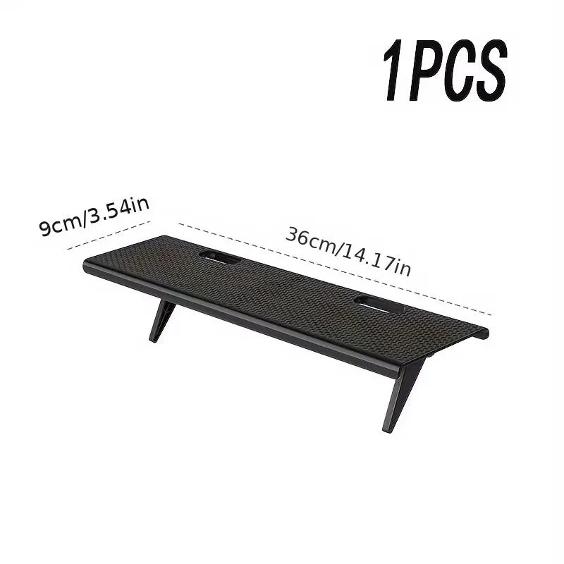 support tablette moderne fibre carbone noir réglable clips magnétiques table ordinateur