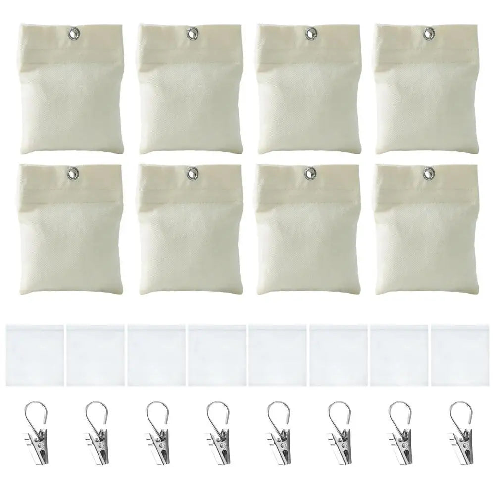 rideaux extérieurs sacs lest beiges clips métalliques tissu opaque pergola gazeboextérieur
