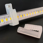 ruban led flexible transparent moderne clips fixation 12v 24v rgb éclairage intérieur