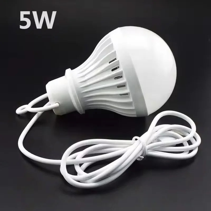 ampoule led 3w 5w 7w usb portable lecture camping lumière blanche moderne
