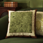 housse coussin motif floral peluche carré décoration maison lit salon voiture chambre coucher