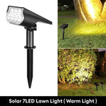 projecteur solaire jardin led noir étanche ip55 moderne extérieur bronze