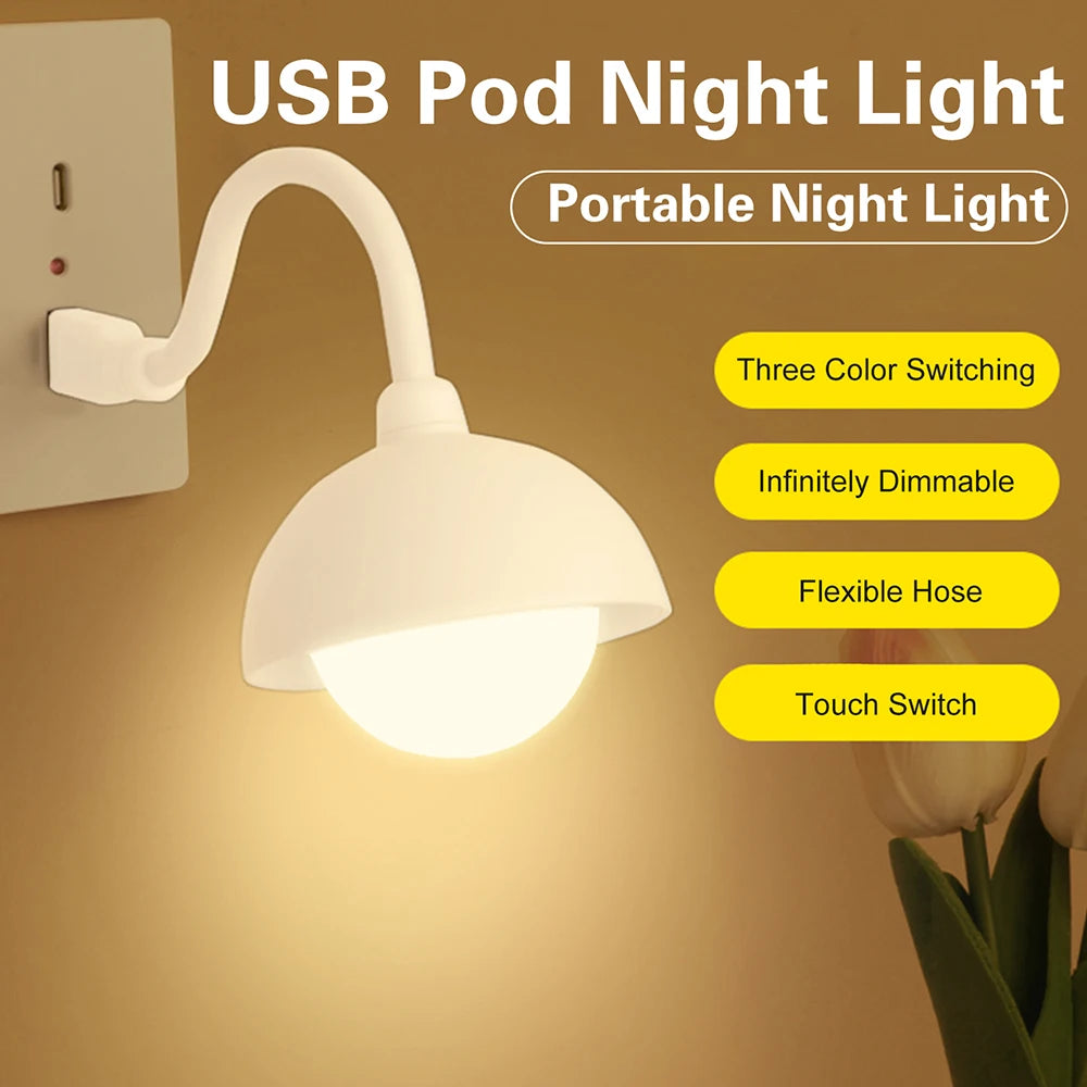 lampe chevet blanc moderne veilleuse usb portable dimmable flux lumineux 249 2000 abs