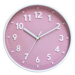 horloge murale moderne 20cm violet bleu vert rose blanc noire numéros blancs salon chambre