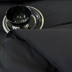 couette matelassée polyester géométrique noire moderne toutes saisons 135x200cm