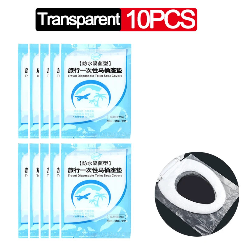 couvre siege toilette jetable bleu clair adhesif hygienique pratique non tissé respectueux environnement sac