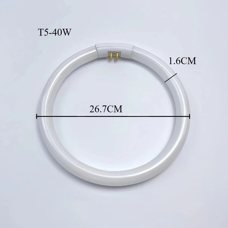tube lumière circulaire blanc moderne 22w t5 18.2cm efficace eye caring