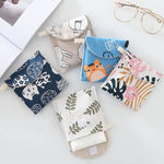 pochettes rangement réutilisables animaux géométriques couleurs variées moderne salle bain respectueux environnement pliables