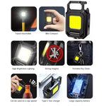 lampe torche rechargeable moderne compact noir bleu jaune texturée interrupteur tactile charge Type clips