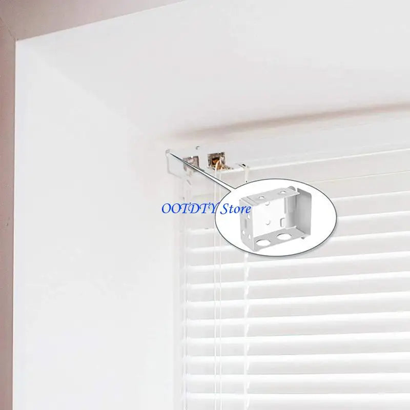 supports stores blanc moderne clips vis fenetre plat lisse opacité fixe clips