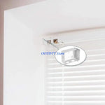 supports stores blanc moderne clips vis fenetre plat lisse opacité fixe clips