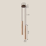 suspension lumineuse moderne pierre beige clair grains sable 1.8m longueur led