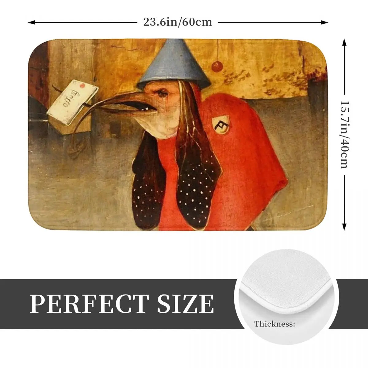 Paillasson blanc Bosch design artistique