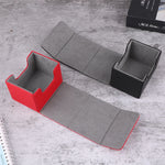 boîtes rangement pliantes simili cuir rouge verte violette grise noire moderne