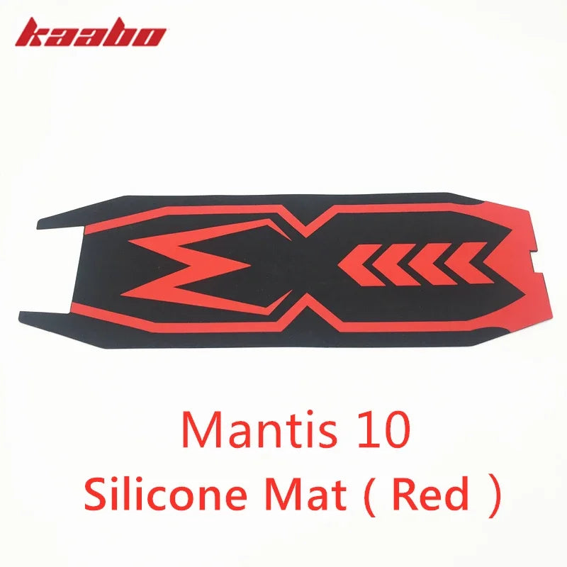tapis protection silicone rouge noir trottinette graphique moderne flèches scooter kaabo mantis