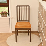 coussin chaise velours orange protection amovible lavable classique fixe