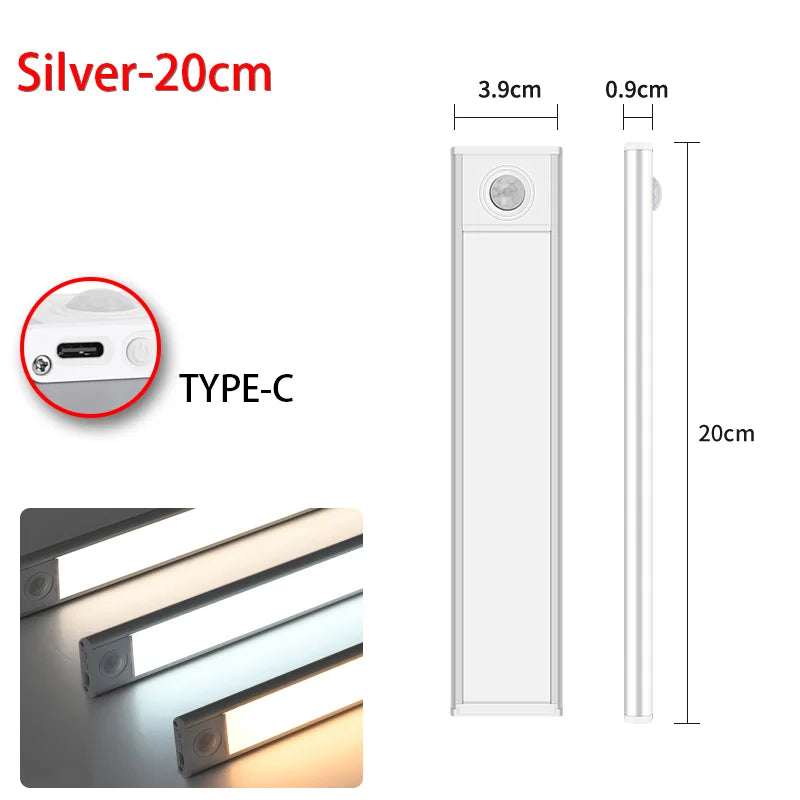 lampe led adhésive ultrafine rechargeable blanc moderne barre led 3mètres distance interne