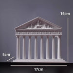 statue arc boîte bijoux blanc sculpté détails classique baroque ornemental decor salon