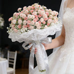 bouquet fleurs artificielles hortensia mariage rose blanc violet orangeintérieur décoration maison élégante