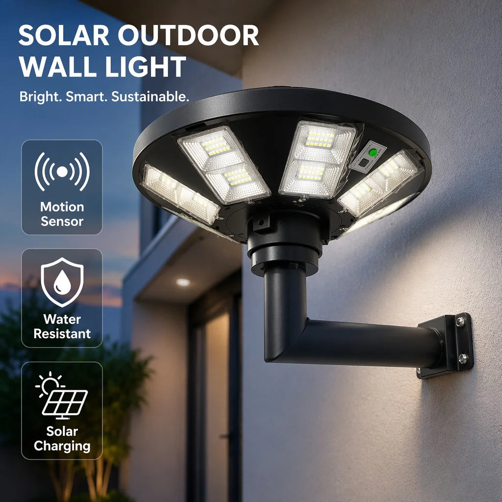 lampe murale solaire noire moderne capteur mouvement bras articulé éclairage automatiqueextérieur garage jardin