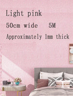 papier peint adhésif moderne blanc gris rose opaque PVC chambre minimaliste