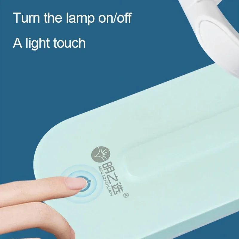 lampe pliable moderne rechargeable usb blanc mat intérieur nuit adjustable led
