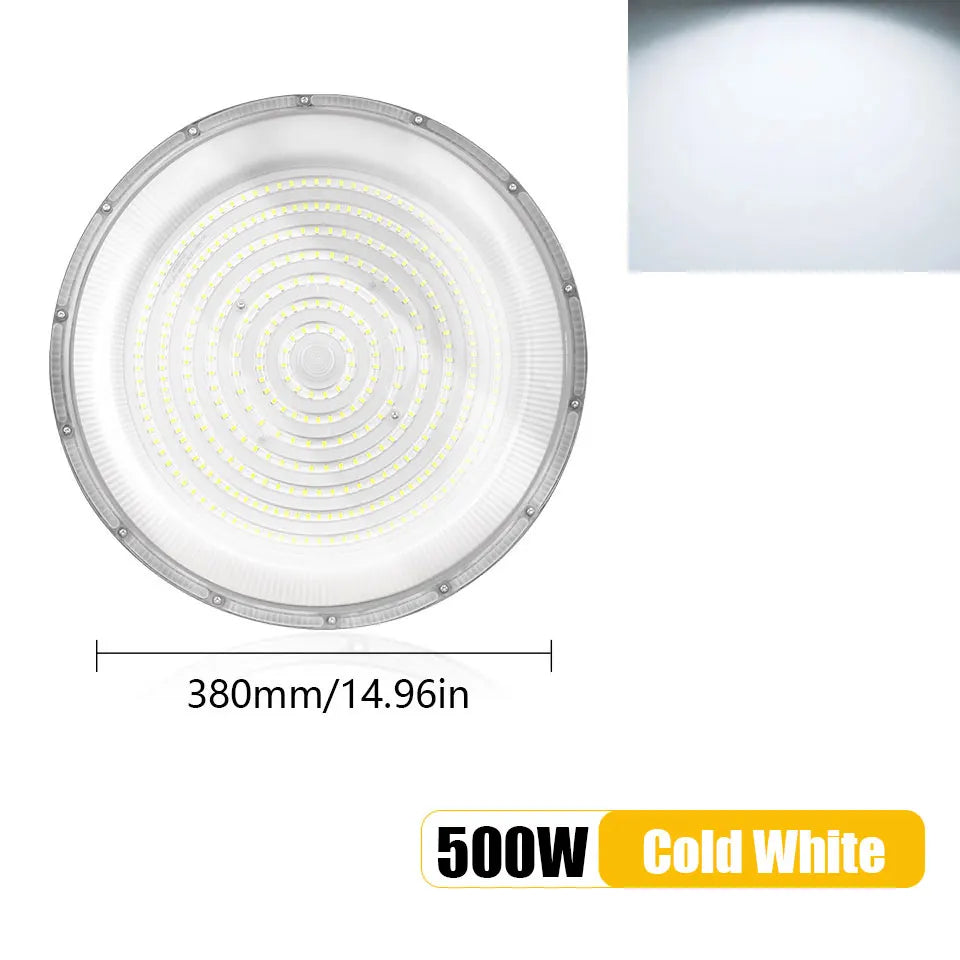 éclairage industriel led ufo haute baie blanc moderne 50w 600w ac85265v