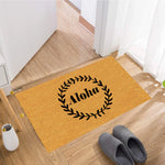 tapis d'entrée caoutchouc imperméable antibactéries antidérapant tropical palmiers noirs aloha moderne extérieurintérieur