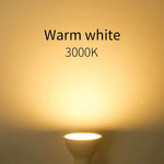 ampoule led gu10 249 2000 lumens blanc mat moderne 50000 heures 120 degrés