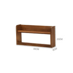 étagères murales bois naturel minimaliste horloge cadre photo vase lunettes plantes chambre salon
