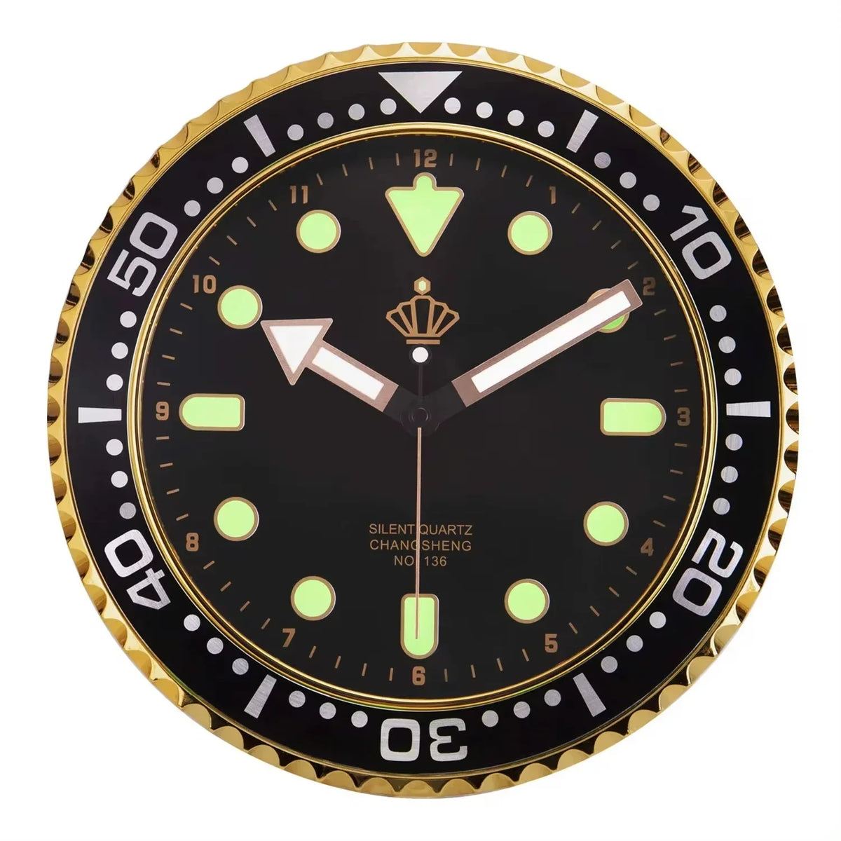 horloge murale moderne quartz aiguille vert noir bleu salon chambre