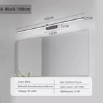 lampe murale moderne miroir led 100cm blanc noir minimaliste chambre cuisine