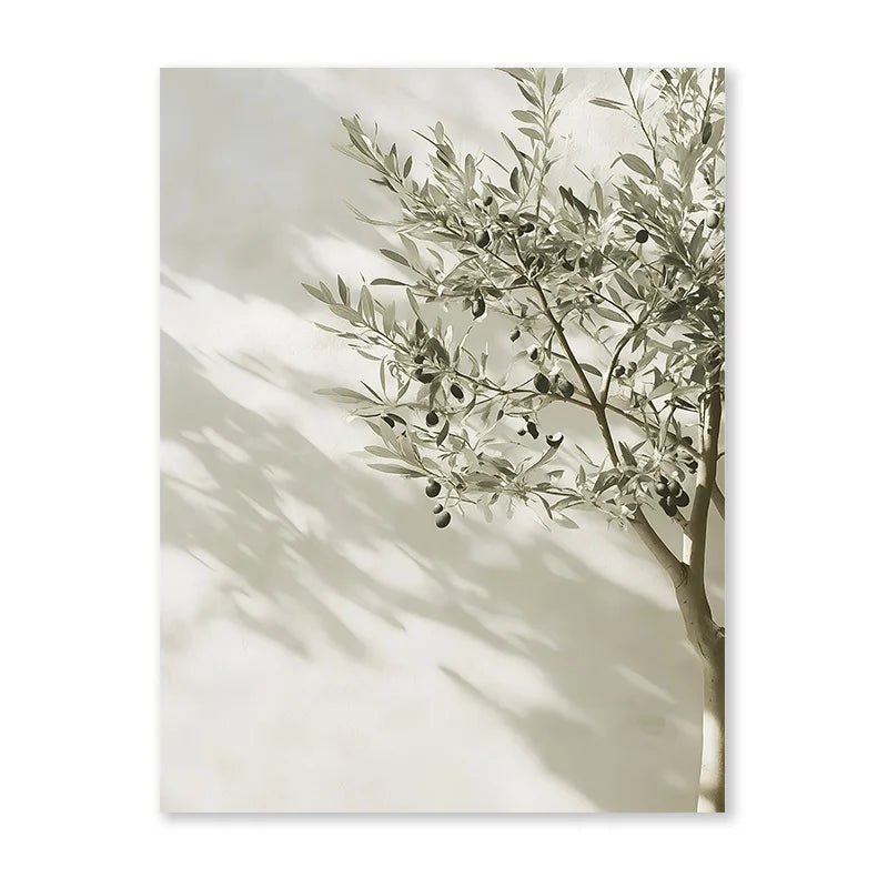 affiche minimaliste arbre vases naturelle toile sans cadre chambre salon 20x30 30x40 40x50 50x75