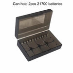 boîtes rangement piles rechargeables transparentes clips protection pratique fonctionnelle