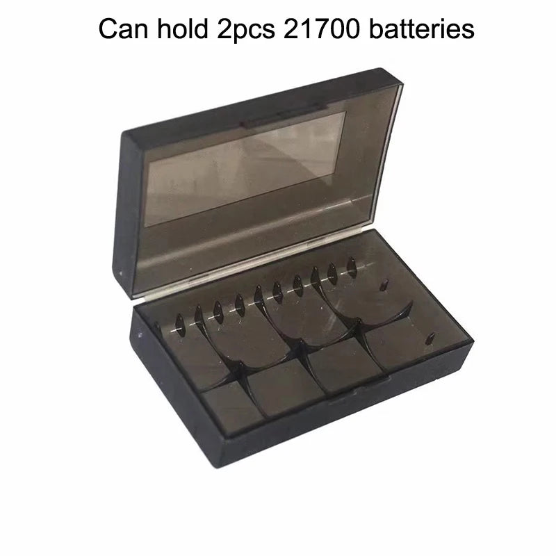 boîtes rangement piles rechargeables transparentes clips protection pratique fonctionnelle