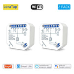module commutation rideau blanc moderne tringle commande câbles connectivité google alexa