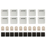 clips fixation blancs noirs supports organisation salle bains modernes utilisation multiple acier inoxydable clips