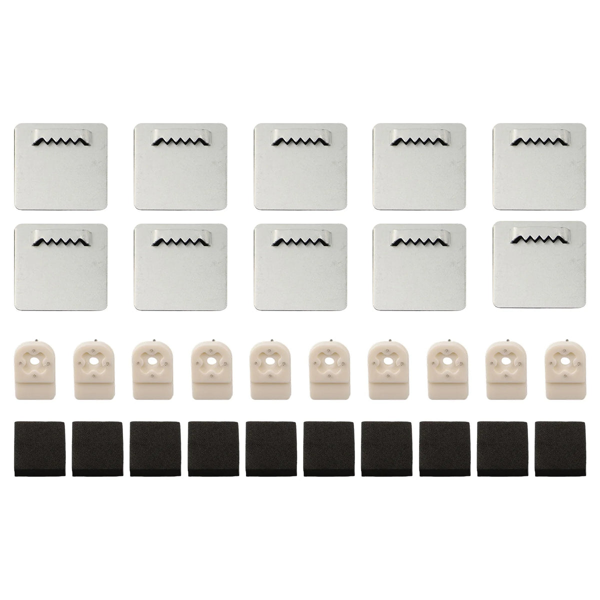 clips fixation blancs noirs supports organisation salle bains modernes utilisation multiple acier inoxydable clips