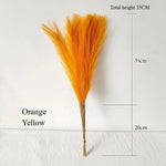 décoration naturelle plumes artificielles gris violet rose blanc orange Jaune
