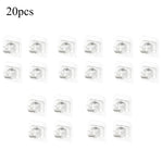 crochet adhésif transparent moderne tige rangement clip rideau support mural sans motif clips vêtements