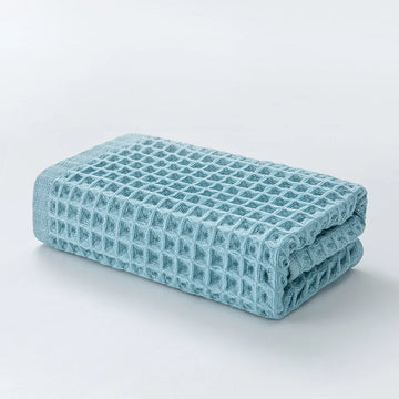 ensemble serviettes bain toilette coton nid abeille absorbantes séchage rapide moderne