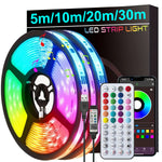 bande lumineuse led rgb flexible décoration fête télécommande application multiple couleurs