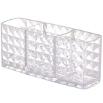 organisateur transparent pinceaux maquillage moderne minimaliste noir rouge doré blanc