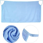 serviette plage douce microfibre violet rose bleu absorbante moderne confortable