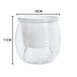 pots fleurs modernes rayures horizontales gris orange rouge blanc