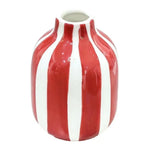 vase céramique rayé rose blanc jaune rouge bleu moderne intérieur décoration fleurs séchées
