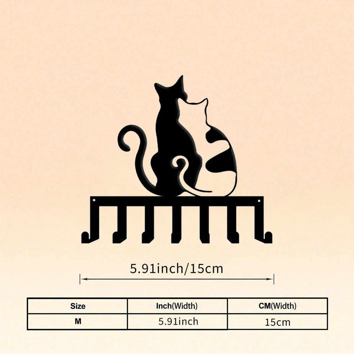 porte clefs mural noir silhouette chien pattes moderne decoration maison objet decoratif