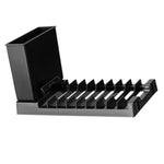 range assiettes pliable multifonction moderne ustensils porte couverts évier blanc gris noir decoration cuisine